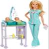 Barbie Doll Baby Doctor Play Set with Two Patients view 2