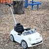 BEST RIDE ON CARS Fiat 500 Push Car for Kids, White, Stroller, Adjustable Handle, Music, Stable Wheels, Safety Belt, Multi-Functional Steering Wheel view 4