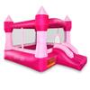 Cloud 9 Princess Bounce House, Pink Castle Inflatable Bouncer for Kids Without Blower, Includes Stakes and Repair Patches view 1