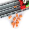 TrainLab Take-n-Play Dog Bones Train Track adapters. Connects Female to Female Take-n-Play Tracks (10pcs) (Orange) view 1
