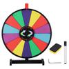 WinSpin 18" Round Tabletop Color Prize Wheel 14 Clicker Slots Heavy Duty Editable Spinning Wheel for Fortune Design Carnival Spin Game and Tradeshow, Classic Series view 1