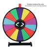 WinSpin 18" Round Tabletop Color Prize Wheel 14 Clicker Slots Heavy Duty Editable Spinning Wheel for Fortune Design Carnival Spin Game and Tradeshow, Classic Series view 3