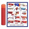 120 PCS Mega Dart Refill Pack 9.5cm Red Premium Refill Bullets for N-Strike Mega Series Blasters view 2