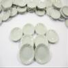 10x30mm Mini White Scallop Plate Dish Dollhouse Miniature Ceramic Supply 10844 view 1