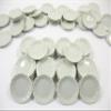 10x30mm Mini White Scallop Plate Dish Dollhouse Miniature Ceramic Supply 10844 view 2