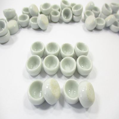 10 x10 mm. Mini White Round Bowl Dollhouse Miniatures Ceramic Supply - 10877
