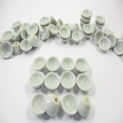 10 x15 mm. White Round Bowls Dollhouse Miniatures Ceramic Supply Food - 10879