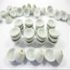 10 x15 mm. White Round Bowls Dollhouse Miniatures Ceramic Supply Food - 10879 view 2