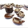 10 Mini Boat Plate Dish Ceramic Dollhouse Miniature Ceramic Japanese Supply 10872 view 4