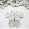10x20mm White Round Plate Dish Dollhouse Miniature Ceramic Kitchenware 10885 view 1