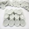 10x20mm White Round Plate Dish Dollhouse Miniature Ceramic Kitchenware 10885 view 2