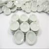 10x20mm White Round Plate Dish Dollhouse Miniature Ceramic Kitchenware 10885 view 3