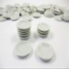 10x20mm White Round Plate Dish Dollhouse Miniature Ceramic Kitchenware 10885 view 4
