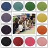 24 Rainbow Kids Crazy Carpet Circle Seats 18 Round Soft Warm Floor Mat - Cushions | Classroom, Story Time, Group Activity, Time-Out Spot Marker and Fun. Home Bedroom & Play Areas view 1