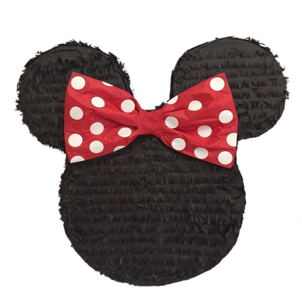 APINATA4U 19" Mouse Ear Pinata for Kids' Birthday Party Large Cartoon Themed Piata for Boys & Girls, Fun Party Game,Candy & Toy Filler-Durable Hanging Decoration