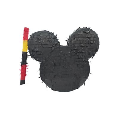 APINATA4U 17.5" Mouse Ears Pinata Kit - Perfect for a Magical Mouse Theme Birthday Party in Classic Black! Includes Stick and Confetti for Extra Fun!