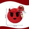 APINATA4U Devil Emoji Pinata, Red and Black Devil Face Pinata, Spooky Themed Halloween Birthday Decorations, Kids Halloween Favor, Emoji Party Supplies, Gift for Kids, 20 X 16 X 4 Inches view 3