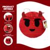 APINATA4U Devil Emoji Pinata, Red and Black Devil Face Pinata, Spooky Themed Halloween Birthday Decorations, Kids Halloween Favor, Emoji Party Supplies, Gift for Kids, 20 X 16 X 4 Inches view 4