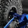 Axial SCX10 Upgrade Parts Aluminum Front/Rear Gear Box - 1 Set Blue view 2