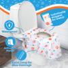 Potty Shields Toilet Seat Covers Disposable (20 Pack, Sports) - XL Waterproof Toilet Cover for Toddlers, Kids & Adults - Portable & Individually Wrapped for Travel, Potty Training & Public Restrooms view 3