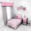 Bacati - Elephants Pink/Grey Neck Roll view 3