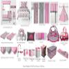 Bacati - Elephants Pink/Grey Neck Roll view 4
