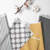 Bacati - Dots/pin Stripes Grey Neck Roll view 2