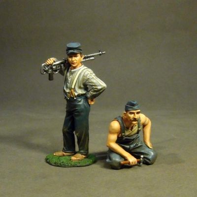 John Jenkins Knights of the Sky BGC-30 WW1 French Air Ground Crew 1:30 Scale Pewter