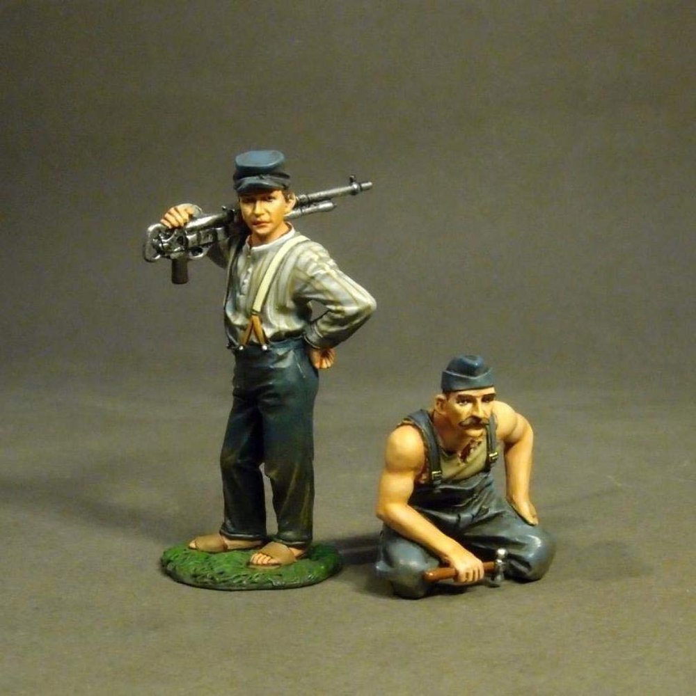 John Jenkins Knights of the Sky BGC-30 WW1 French Air Ground Crew 1:30 Scale Pewter