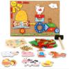Small Foot Wooden Toys Farm Theme Hammer Arts & Crafts Playset Designed for Children Ages 6+ view 1