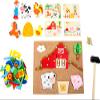 Small Foot Wooden Toys Farm Theme Hammer Arts & Crafts Playset Designed for Children Ages 6+ view 2