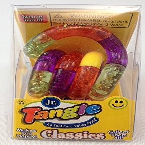 Tangle Jr. Fidget Toy - Yellow Orange Purple Green