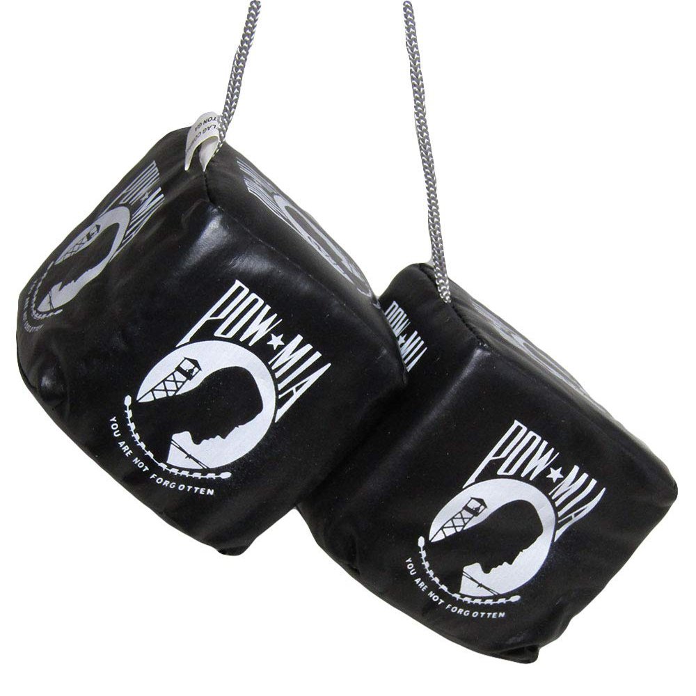 3" Pow Mia You Are Not Forgotten Black White Hanging Dice