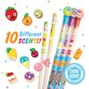 Smencils - Patented Gourmet Scented Graphite HB #2 Pencils Made from Recycled Newspapers, 10 Count, Gifts for Kids, School Supplies view 3