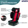 Peg Perego Viaggio Flex 120 Booster, 4D Total Adjust for Safety & Comfort, No Armrests, Compact Fold for Travel, 40-120 lbs, Made in Italy, Licorice (Black) view 4