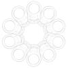 10 Pieces Silicone Adapter Rings Baby Holder and Clip MAM-Compatible (Soft &Transparent) view 1