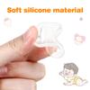 10 Pieces Silicone Adapter Rings Baby Holder and Clip MAM-Compatible (Soft &Transparent) view 4
