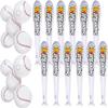 HAPPY DEALS ~ Inflatable Baseball Bats and Baseballs Set Includes 12-9 inch Inflate Baseballs, 12-24 Inch Baseball Bats view 1