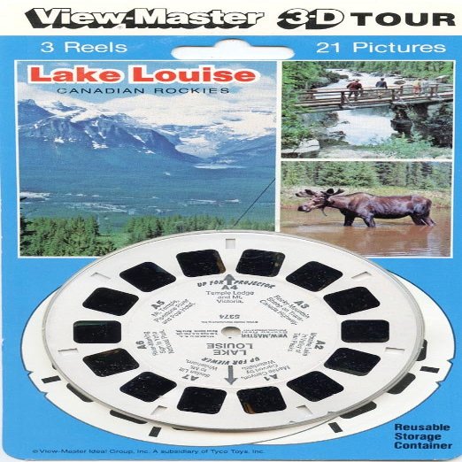 Viewmaster - Lake Louise, Canadian Rockies - 21 3D Images - New