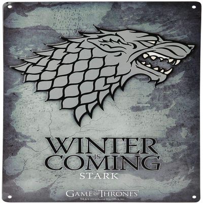 ABYstyle - Game of Thrones - Metal Plate Stark (28x38)
