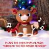 Rudolph the Red - Nosed Reindeer - Stuffed Animal Plush Toy with Music & Lights view 3