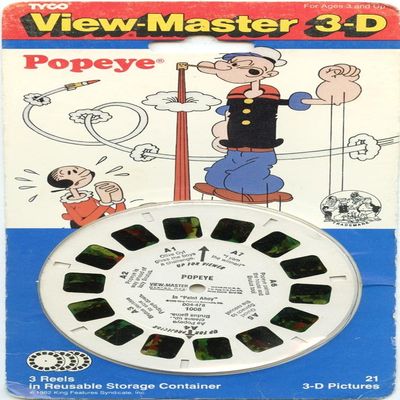 Popeye - Classic ViewMaster - 3 reels - 21 3D Images - New