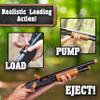 Sunny Days Entertainment Pump Action Blaster  with Realistic Sounds and Ejecting Play Shells | Hunting Role Play Toy | Cowboy Costume for Kids  Maxx Action, Wood Grain view 3