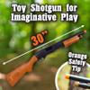 Sunny Days Entertainment Pump Action Blaster  with Realistic Sounds and Ejecting Play Shells | Hunting Role Play Toy | Cowboy Costume for Kids  Maxx Action, Wood Grain view 4