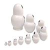 Unigift Cute Animal Panda with Bamboo Handmade Wooden Russian Nesting Dolls Matryoshka Dolls Set 10 Pieces for Kids Toy Home Decoration view 2