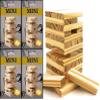 Matty's Toy Stop Mini Wooden Tower 36 Piece Stacking Game (4.25") Gift Set Party Favor Bundle - 4 Pack view 1