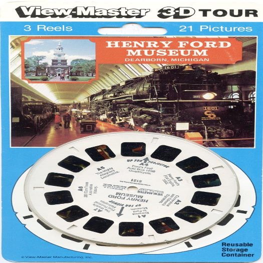 Henry Ford Museum, Dearborn Michigan - Classic ViewMaster - 3 reels - 21 3D Images - New