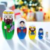 BestPysanky Set of 5 Nativity Scene Wooden Nesting Dolls 5.75 Inches view 2