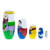 BestPysanky Set of 5 Nativity Scene Wooden Nesting Dolls 5.75 Inches view 4