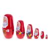 BestPysanky Set of 6 Santa Wooden Nesting Dolls 5.5 Inches view 4